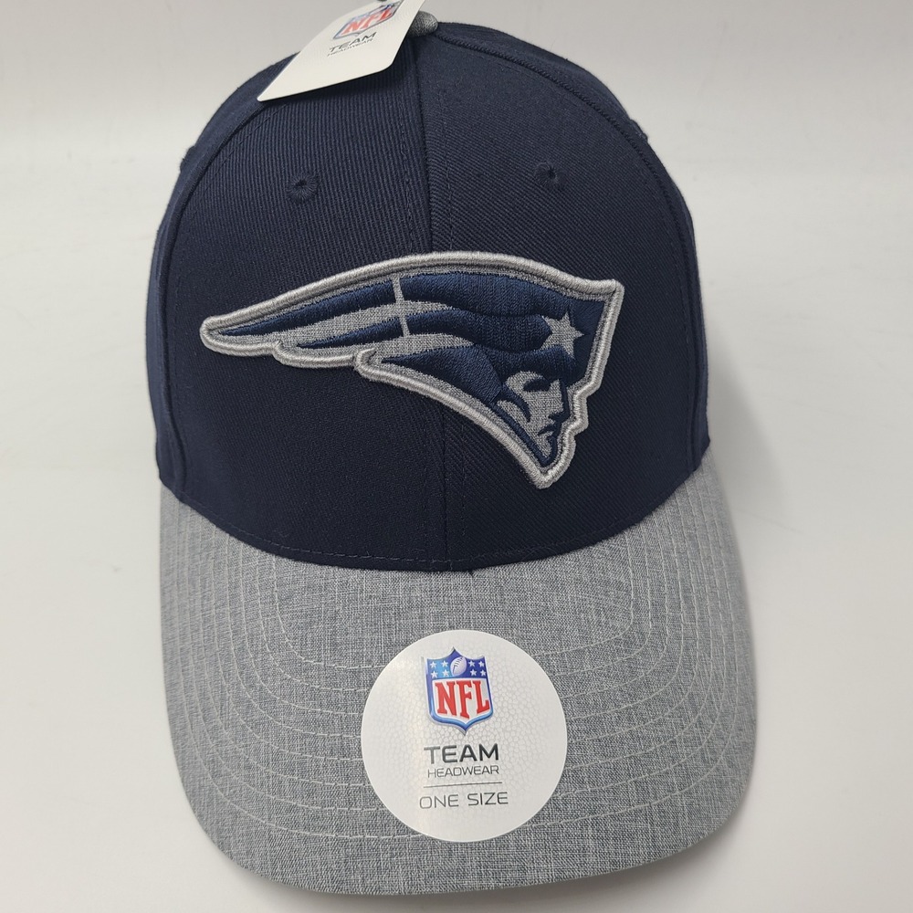 New England Patriots Hat Adjustable NFL Team Apparel Blue Gray NFL Football‎ Men
